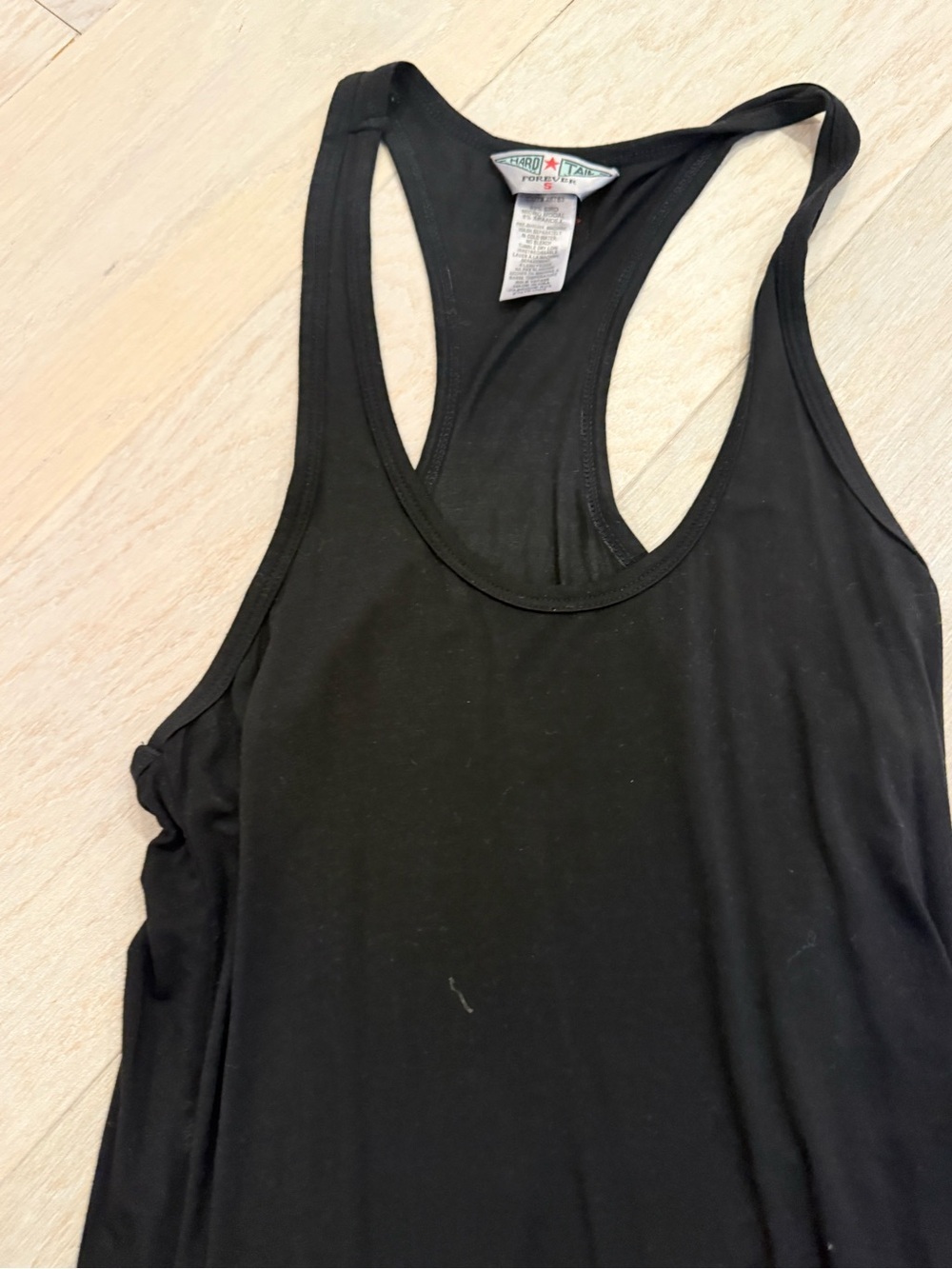 Hard Tail Black Racerback Tank Top Maxi Dress
